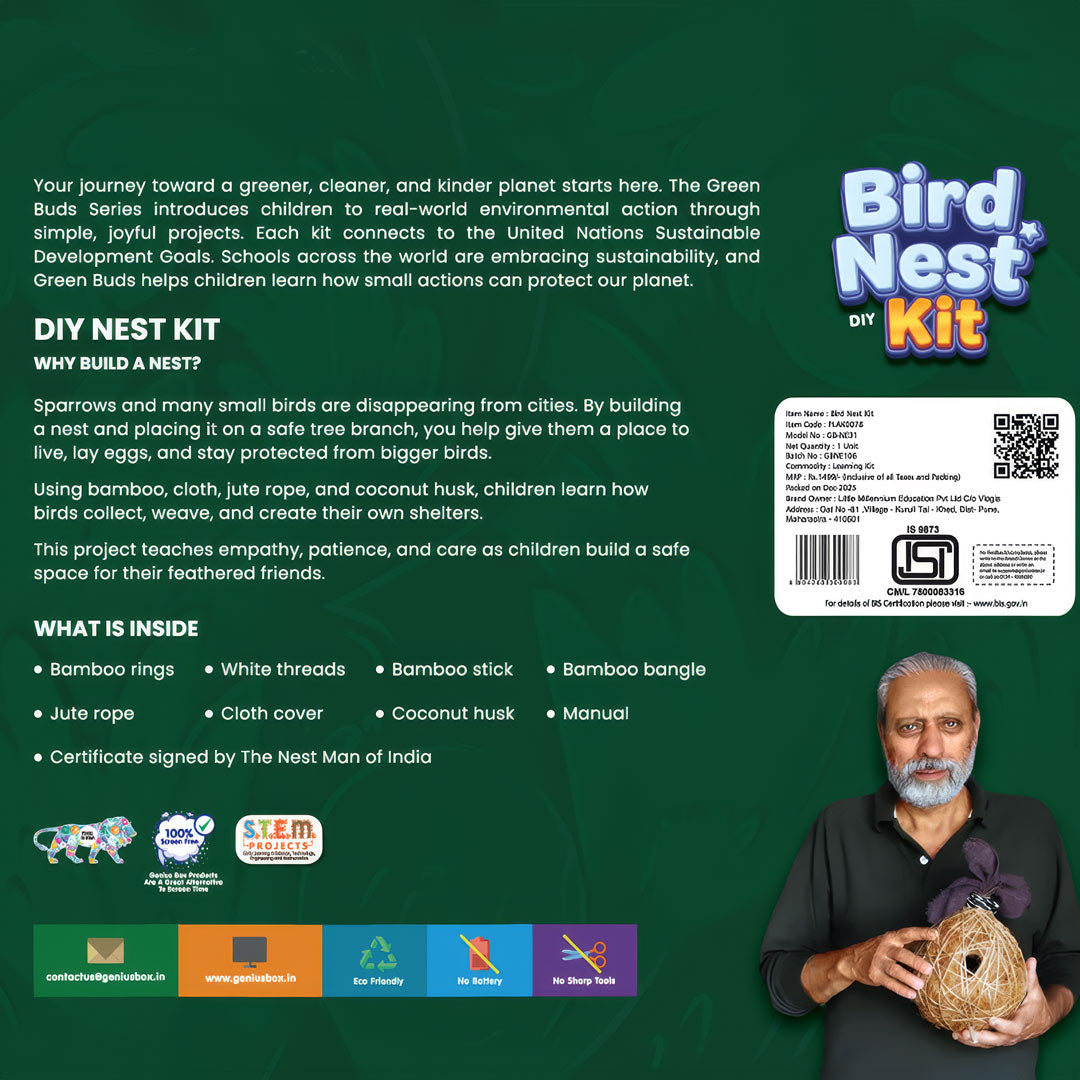DIY BIRD NEST KIT | NATURE & WILDLIFE EDUCATION ACTIVITY | ENVIRONMENT