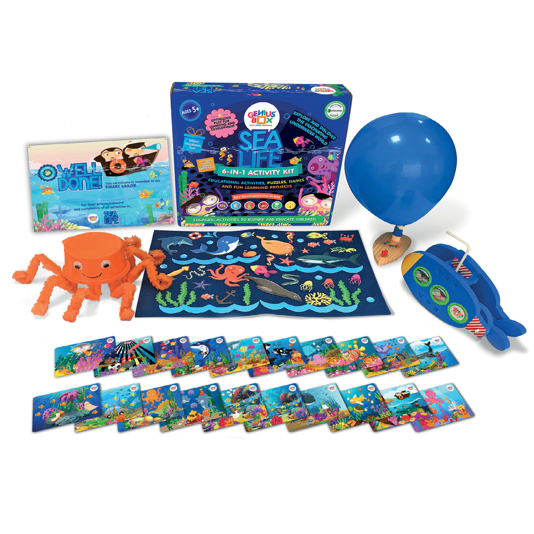 Sea Life Learning Kit for Ocean Discovery | GeniusBox